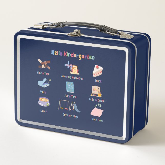 Kindergarden Personalized  Lunch Box (Front)