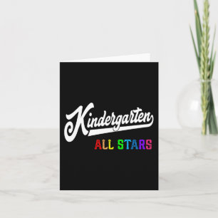 Kindergarten All Stars Teacher Team Back To School Card