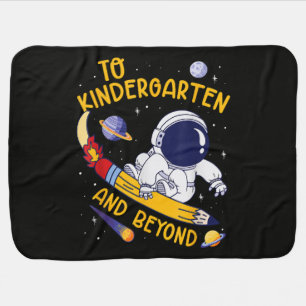 Kindergarten And Beyond Astronaut Back To School Baby Blanket