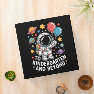 Kindergarten And Beyond Astronaut Space 3 Ring Binder
