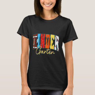 Kindergarten back to school football baseball T-Shirt