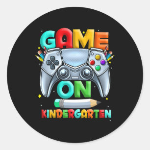 Kindergarten Back To School Kids Level Kindergarte Classic Round Sticker