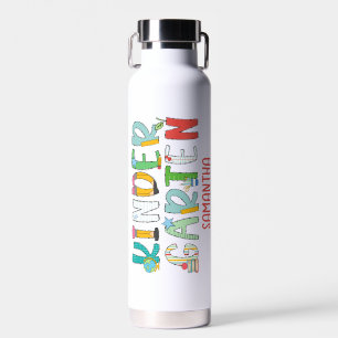 Kindergarten Back to School Personalized Water Bottle