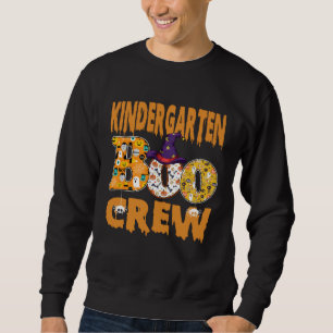 Kindergarten Boo Crew Teacher Halloween Sweatshirt