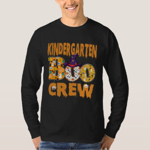 Kindergarten Boo Crew Teacher Halloween T-Shirt