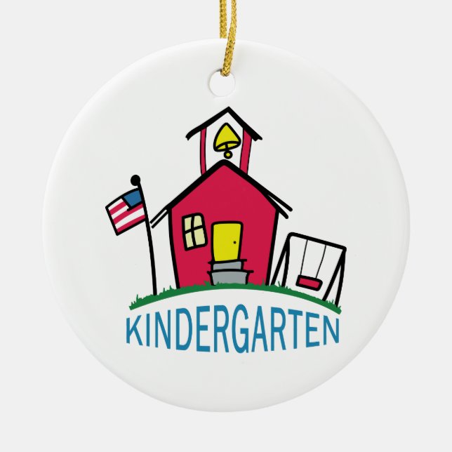Kindergarten Ceramic Ornament (Front)