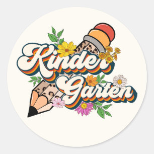 Kindergarten Classic Round Sticker