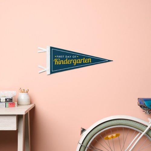 Kindergarten Debut Pennant First Day Photo Prop Pennant Flag