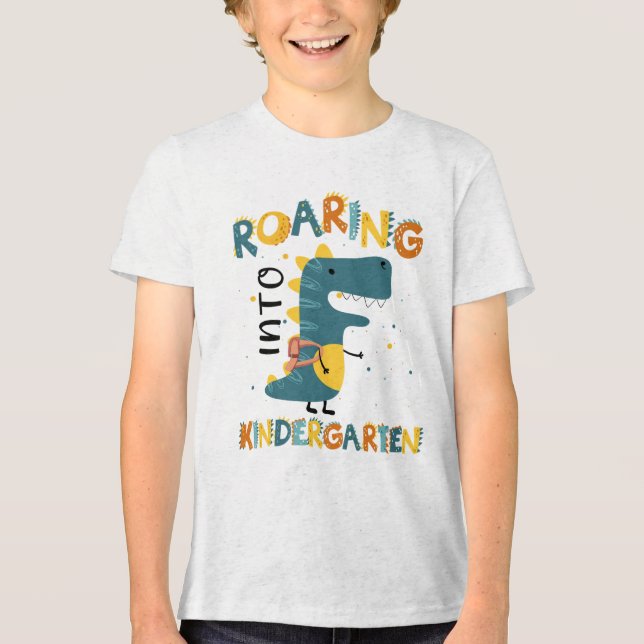 Kindergarten Dinosaur Back to School Shirt (Front)