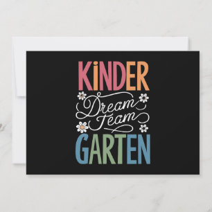 Kindergarten Dream Team Teacher Back to School Invitation