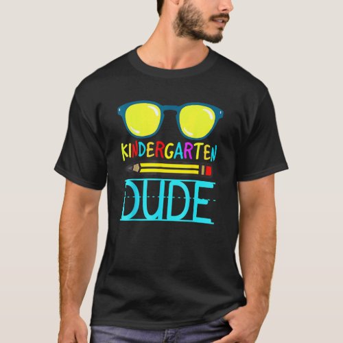 Kindergarten Dude Funny First Day Back To School S T_Shirt