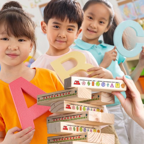 Kindergarten Elementary School Classroom Math Game Topple Tower