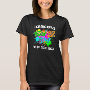 Kindergarten Field Day 2022 Let The Games Begin Ki T-Shirt