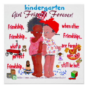 "Kindergarten Friends" Poster