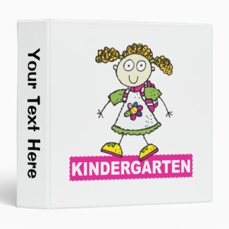 Kindergarten Girl Binder