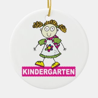 Kindergarten Girl Ceramic Ornament