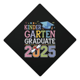 Kindergarten Graduate 2025 Graduation School Cap Topper
