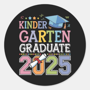 Kindergarten Graduate 2025 Graduation School Classic Round Sticker