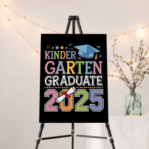 Kindergarten Graduate 2025 Graduation School Foam Board