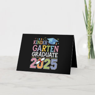 Kindergarten Graduate 2025 Graduation School Letterpress Thank You Card