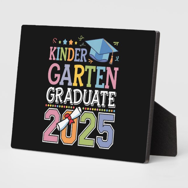 Kindergarten Graduate 2025 Graduation School Plaque (Side)