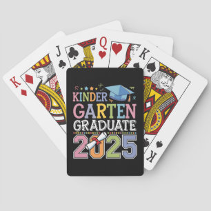Kindergarten Graduate 2025 Graduation School Poker Cards