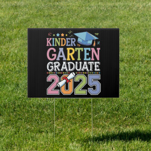 Kindergarten Graduate 2025 Graduation School Sign
