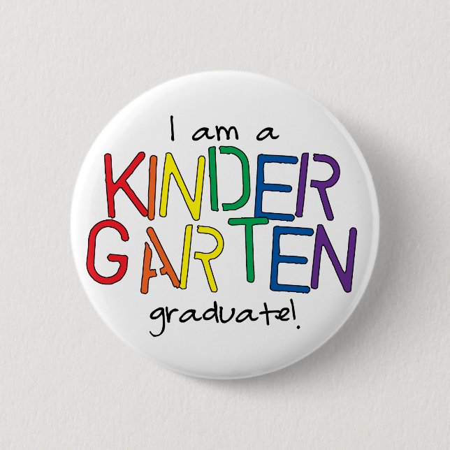 Kindergarten Graduate Button (Front)