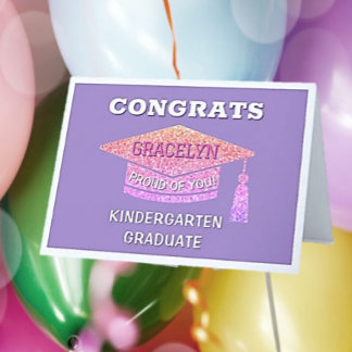Kindergarten graduate Congrats Card