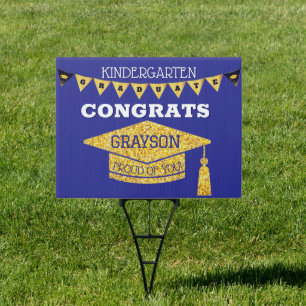 Kindergarten graduate Congrats yard sign
