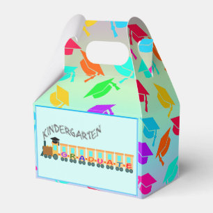 Kindergarten Graduate Hat and Cute Train Favor Boxes