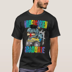 Kindergarten Graduate Monster Truck Dinosaur Gradu T-Shirt