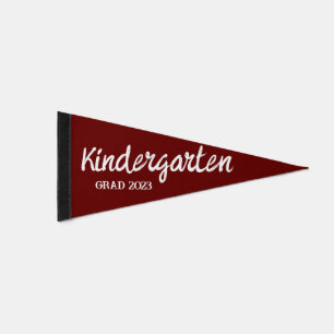 Kindergarten Graduate Pennant Flag