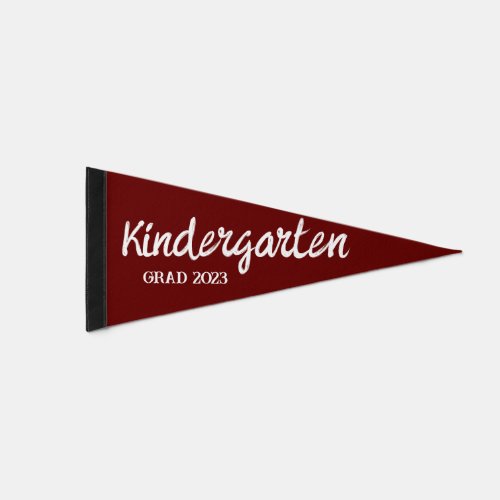 Kindergarten Graduate Pennant Flag