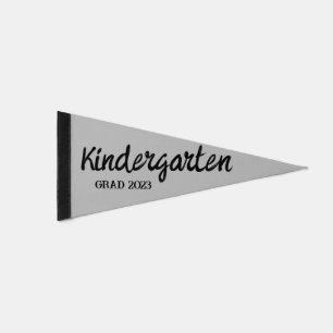 Kindergarten Graduate Pennant Flag