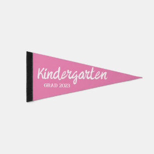 Kindergarten Graduate Pennant Flag