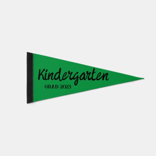 Kindergarten Graduate Pennant Flag
