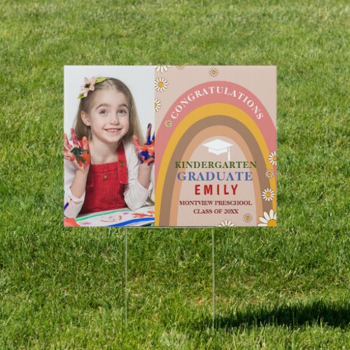 Kindergarten graduate Rainbow photography Sign