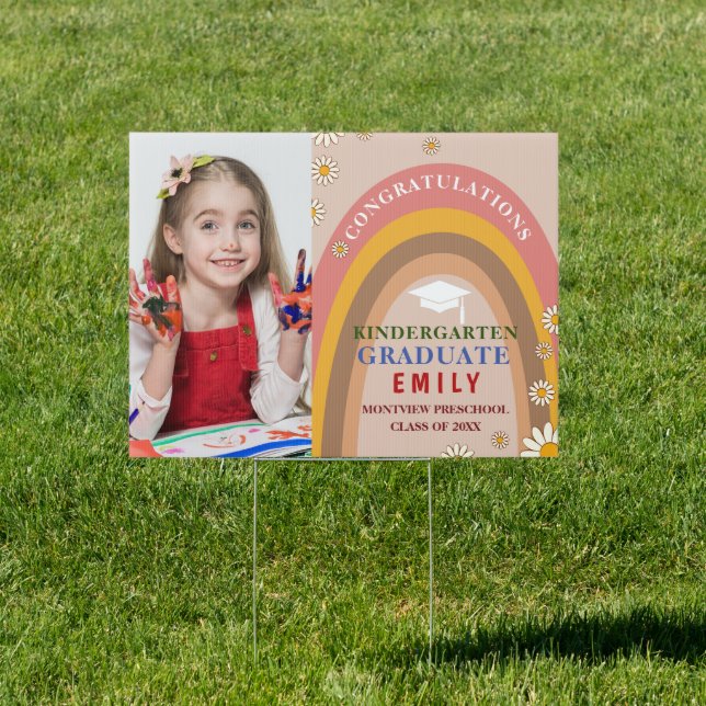Kindergarten graduate Rainbow photography Sign (Insitu)