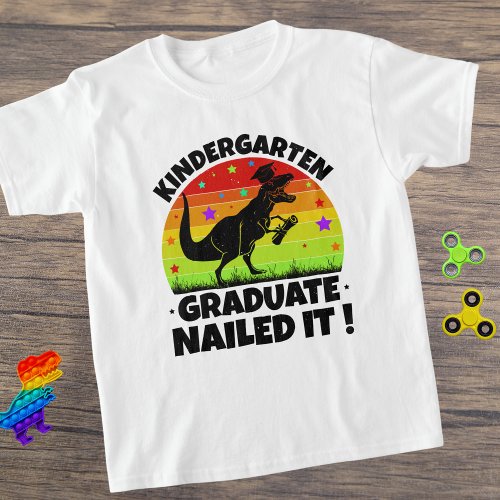 Kindergarten Graduate T_Rex Dino Childs T_Shirt