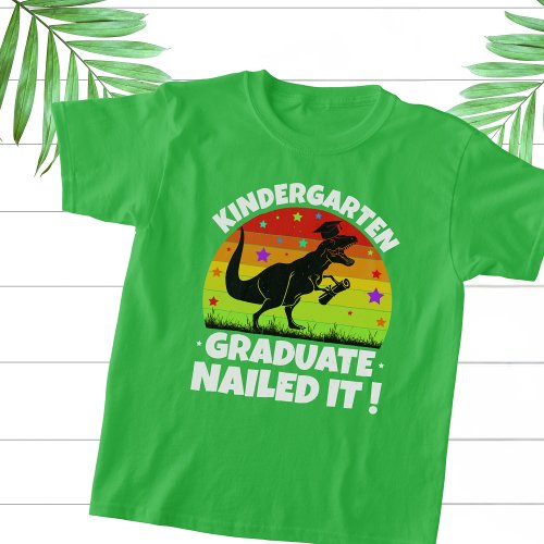 Kindergarten Graduate T_Rex Dino Childs T_Shirt
