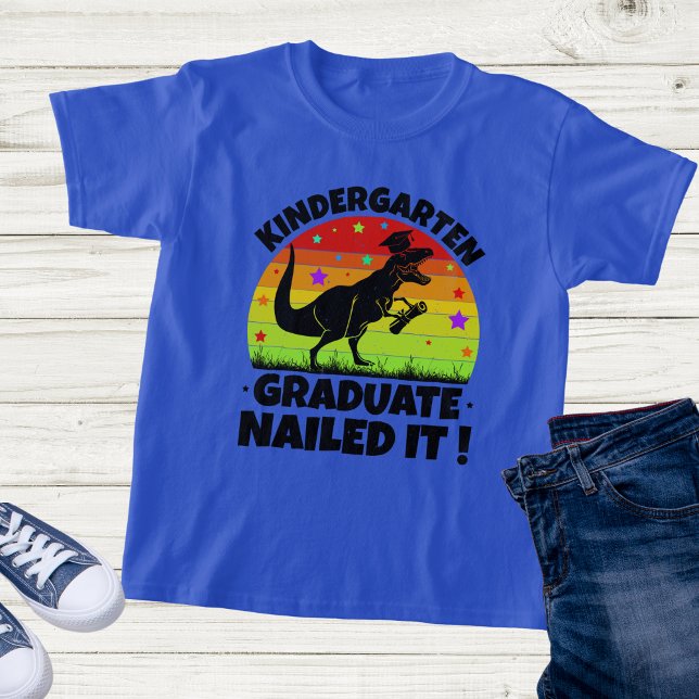 Kindergarten Graduate T-Rex Dino Child's T-Shirt (Creator Uploaded)
