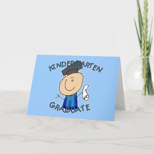 Kindergarten Graduate T shirts Card (Front)