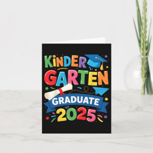 Kindergarten Graduation 2025 Graduate Kids Boys Gi Card