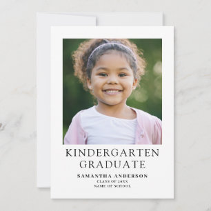 Kindergarten Graduation Announcement