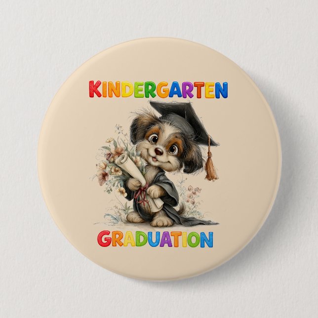 Kindergarten Graduation  Button (Front)