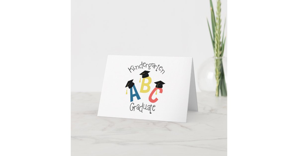 kindergarten graduation card zazzlecom