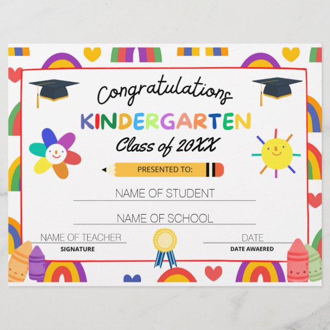  Kindergarten Graduation Certificate,Dipmola Flyer (Front)