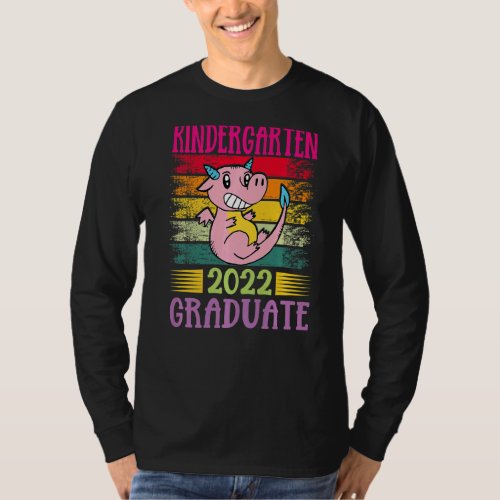 Kindergarten Graduation Cool Dinosaur Grad Kids Gi T_Shirt