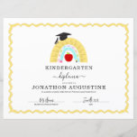 Kindergarten Graduation Diploma<br><div class="desc">Personalize this cute and commemorative Kindergarten Graduation Diploma for your students.</div>